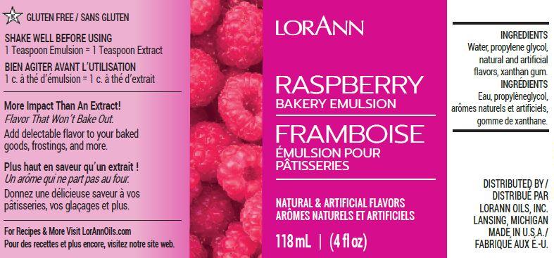 Raspberry Bakery Emulsion - 4 oz. - 16 oz., 1 Gallon, 5 Gallons - Bakery Emulsions Canada