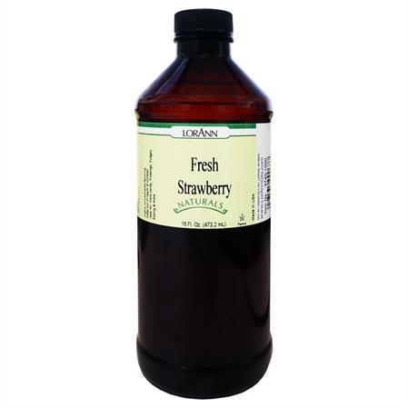 Fresh Strawberry Flavoring - Compounded Natural Flavors 16 oz., 1 Gallon