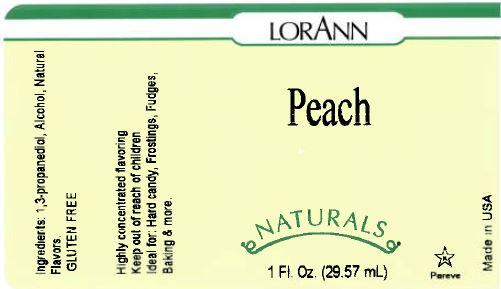 Peach Flavoring - Compounded Natural Flavors Label