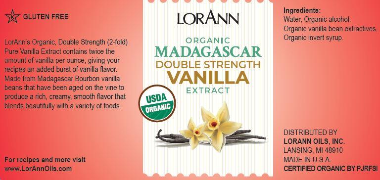 Organic 2-Fold Madagascar Vanilla Bean Extract - 4 oz. - 16 oz. - One Gallon