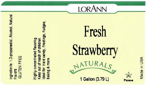 Fresh Strawberry Flavoring - Compounded Natural Flavors Label