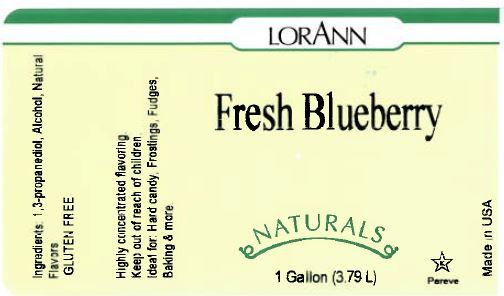 Fresh Blueberry Flavoring - Compounded Natural Flavors Label