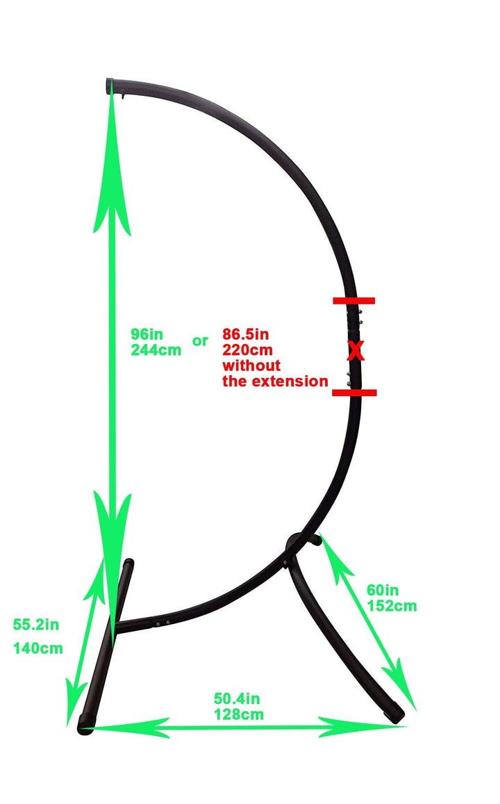 Colombian Hammock Chair with Universal Chair Stand - Part of the Collective Marketplace Collection