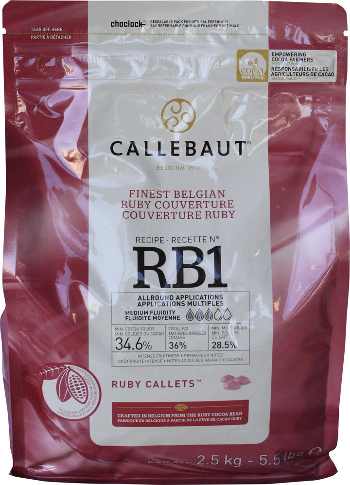Callebaut - Couverture au chocolat rubis en callets - RB1