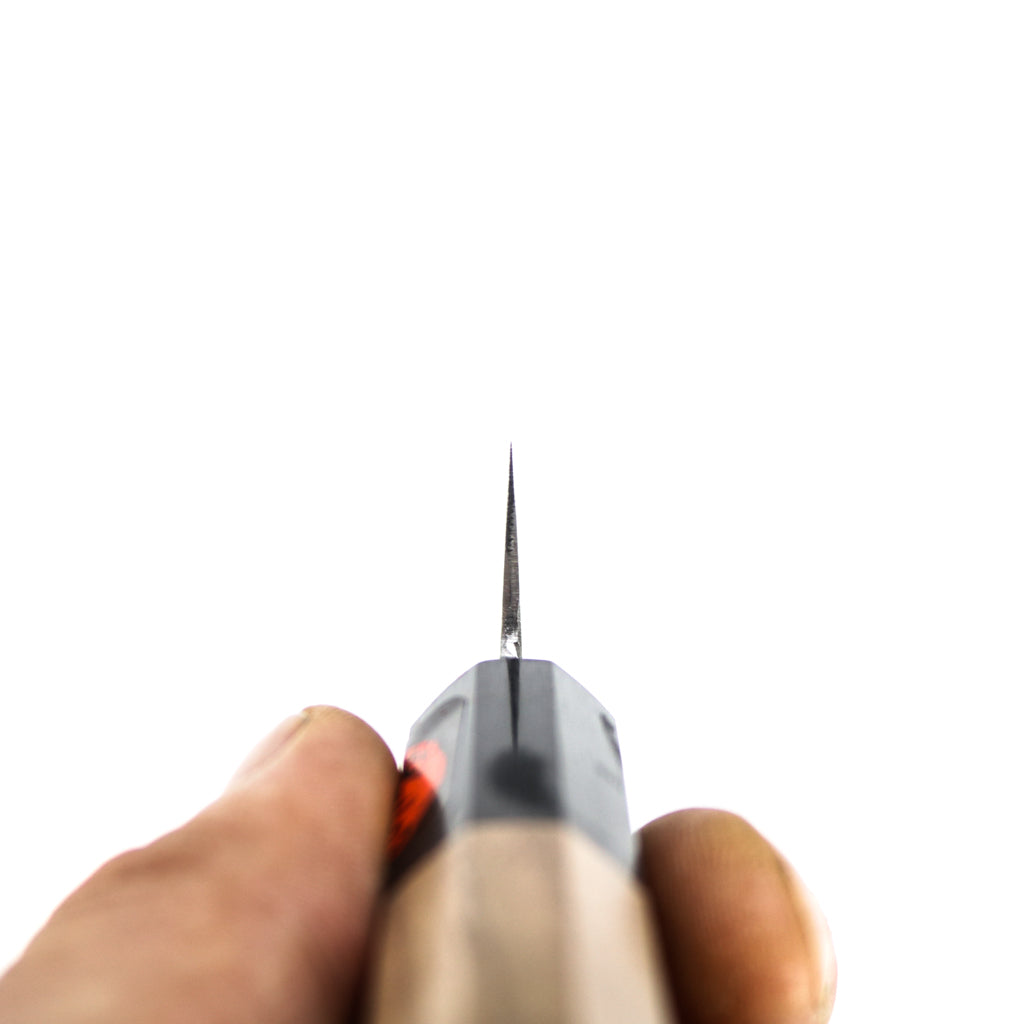 Couteau de cuisine japonais en acier damassé R2 de Shigeki Tanaka, 135 mm