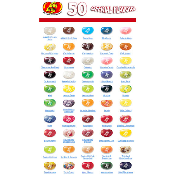 Jelly Belly 49 Flavours Jelly Beans - Bulk 10lb Case - Candies and Confections - Canadian Distribution