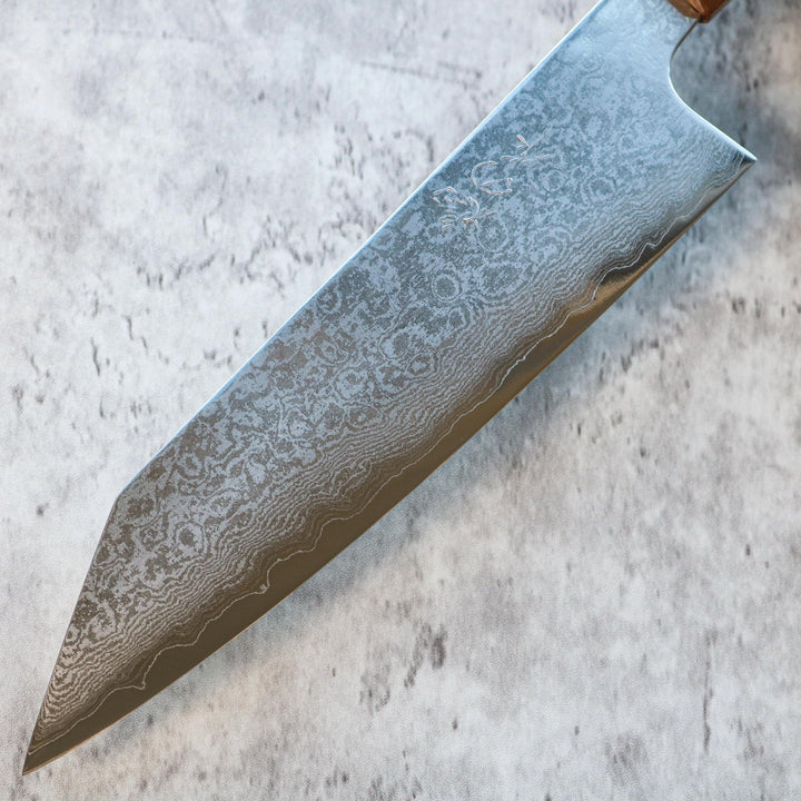 Kenshiro Hatono Ginsan Damas Gyuto 210 mm Chêne