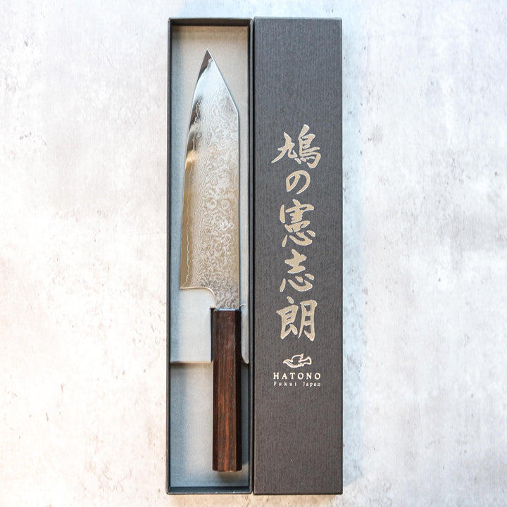 Kenshiro Hatono Ginsan Damas Gyuto 210 mm