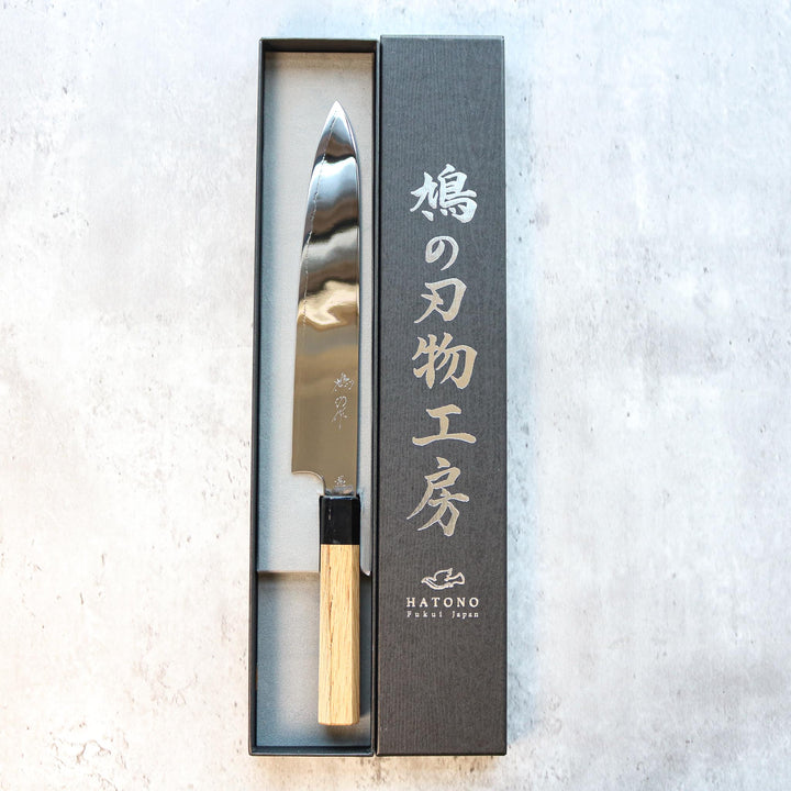 Kenshiro Hatono - Affûteur à haute finition Sujihiki 240 mm en chêne