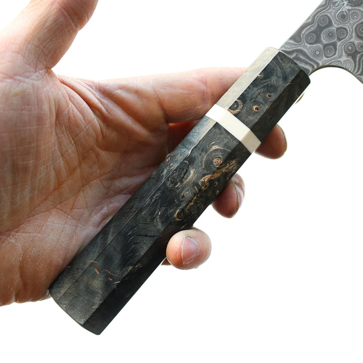 Couteau de cuisine Nigara Hamono Damascus Anmon Gyuto 195 mm