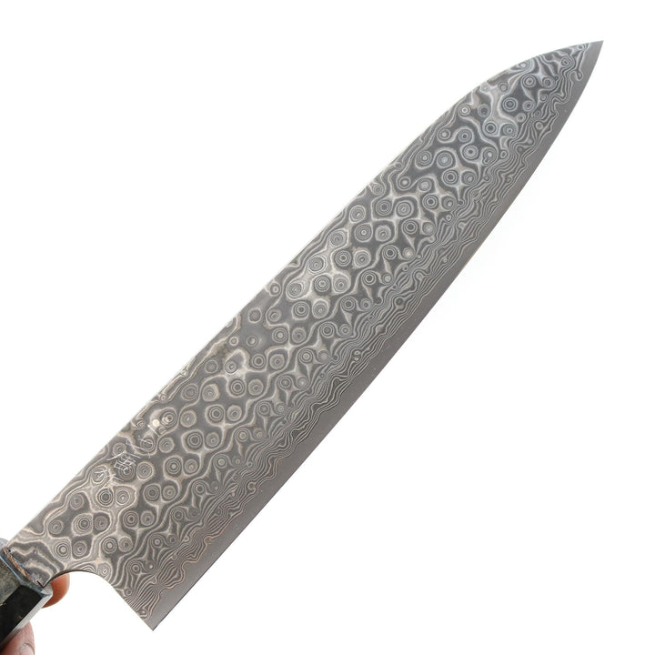 Couteau de cuisine Nigara Hamono Damascus Anmon Gyuto 195 mm
