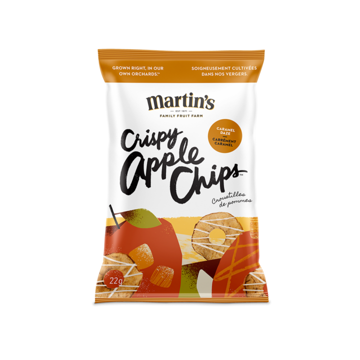 Martin's Crispy Apple Chips Caramel Daze/Dream 35x22g