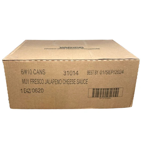 Nacho Cheese Jalapeno Sauce - 6 x #10 Cans by Muy Fresco - Canadian Distribution