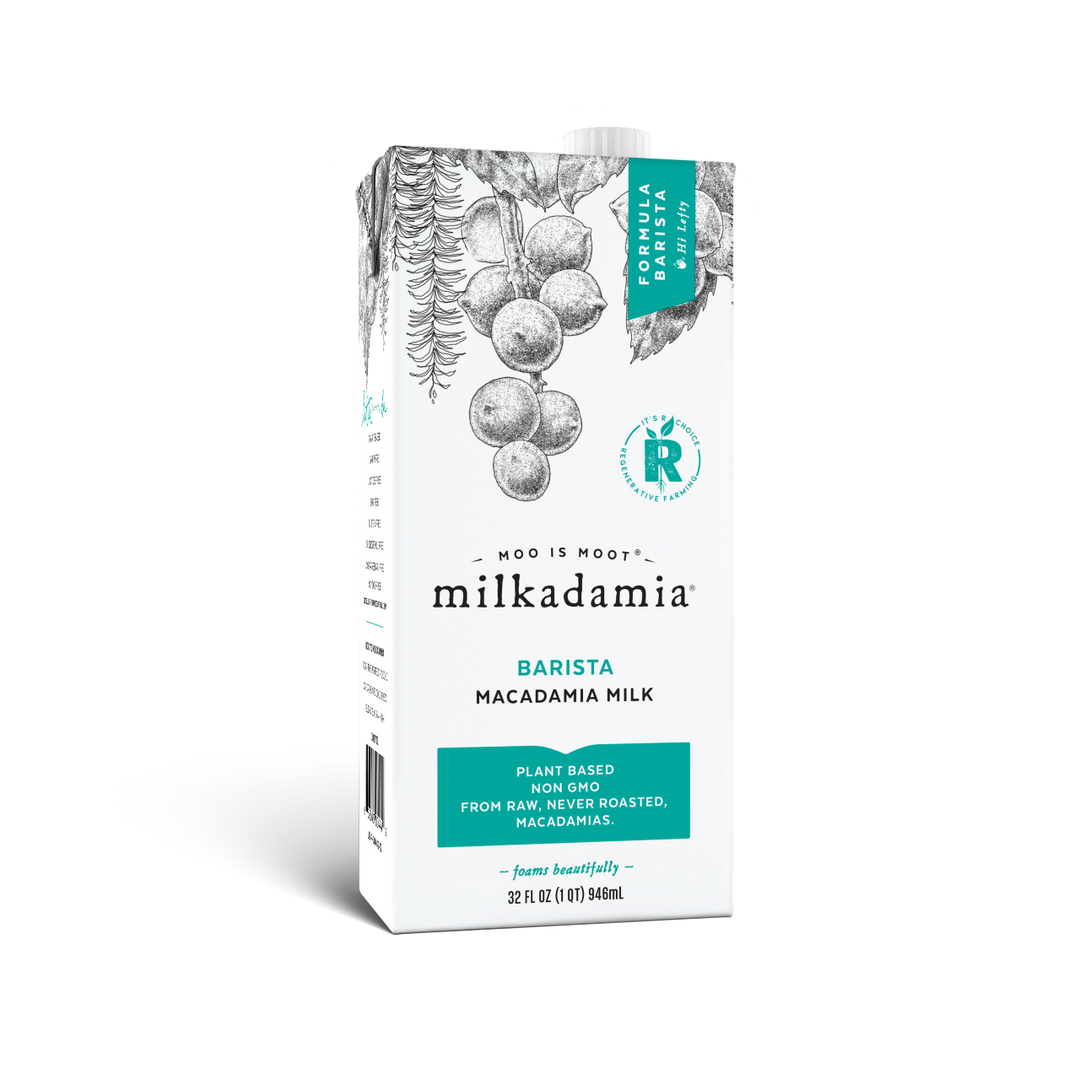 Milkadamia Barista - Foodservice - Bulk Order - 4 Cases ( 4 x 6 x 32 Oz Packs = 24 Packs) - Free Shipping)