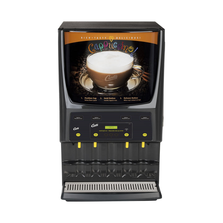 Wilbur Curtis PCGT4 - 4 Station Primo Cappuccino with two 5 lb & two 10 lb Hoppers