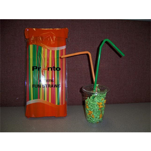 Box of Mixed Color Straws