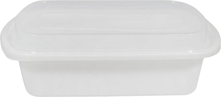 Rhino - Conteneur rectangulaire combiné robuste de 28 oz - Blanc