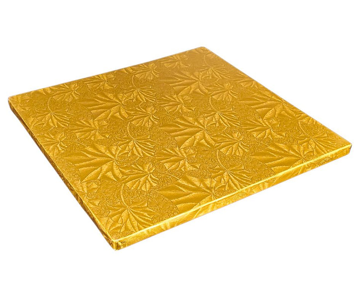 Decora - 10" Square 1/2" Cake Board - Gold