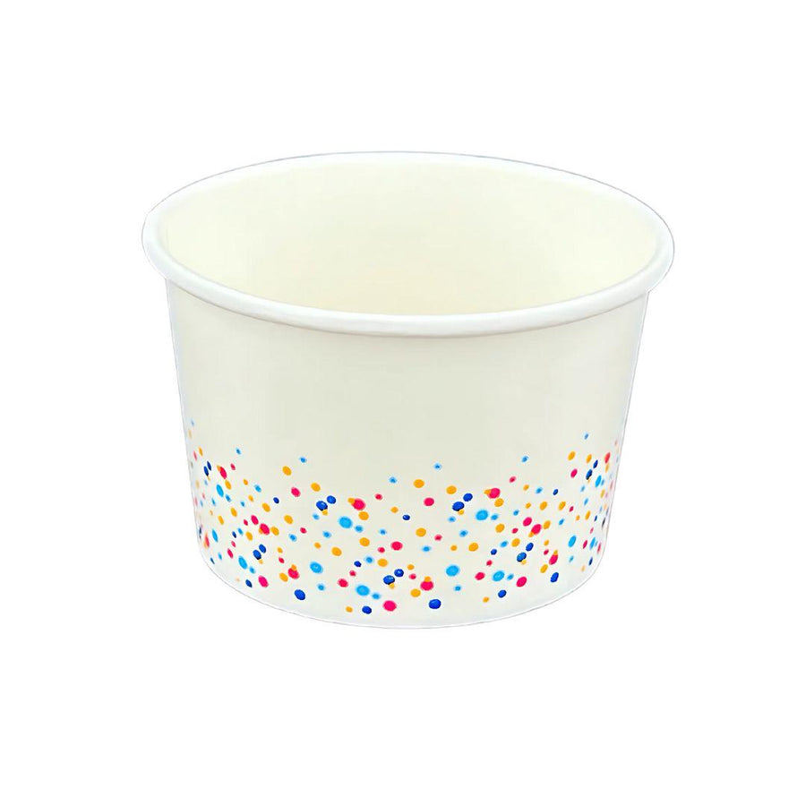 Morning Dew - 5oz Ice Cream Paper Cups - Celebration Print - 20 x 50 count