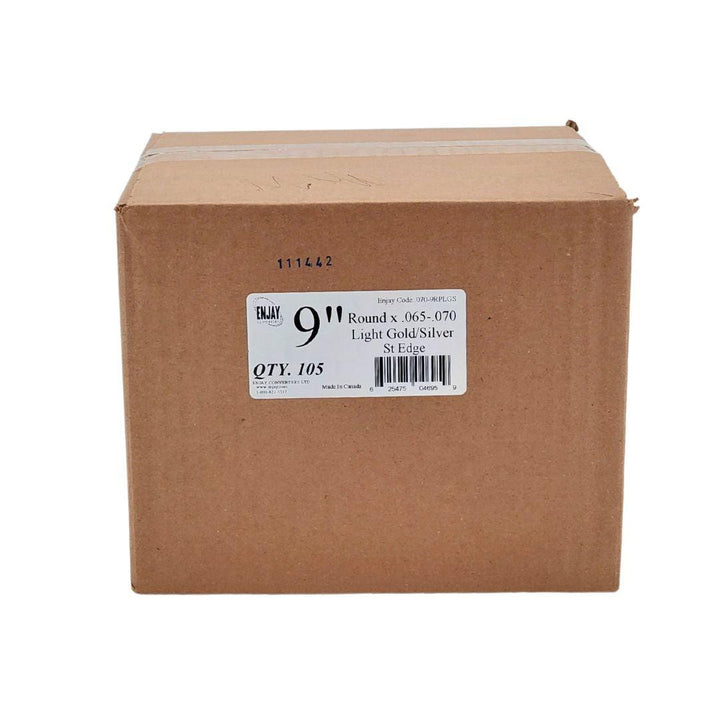Enjay - Scallop Sheets - 9" - Round - Light Gold/Silver - 0.070 thick