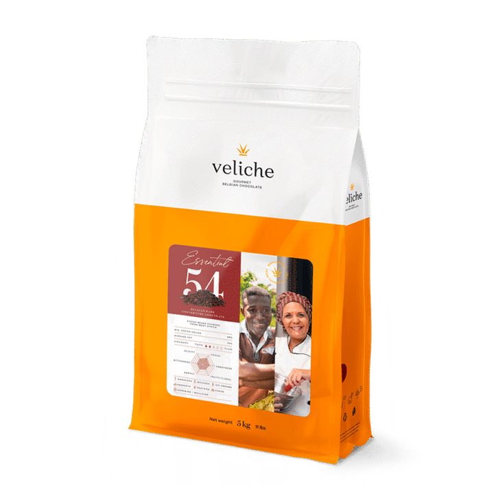 Veliche Essential 54 - Dark Chocolate Callets - 54% - Canadian Distribution
