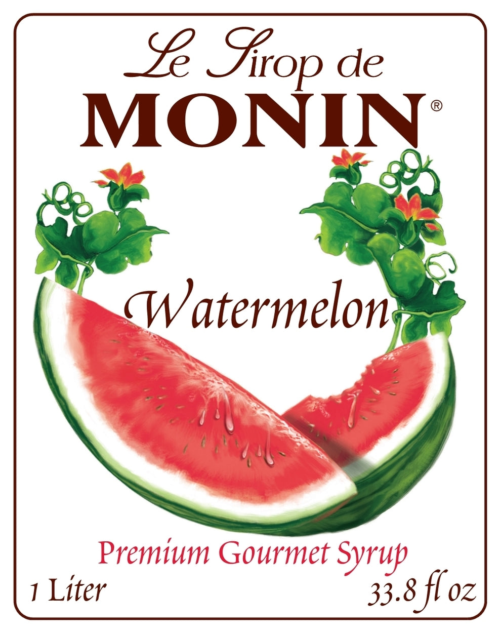Monin Canada - Watermelon - Monin - Premium Syrups and Flavourings - 4 x 1 L per case