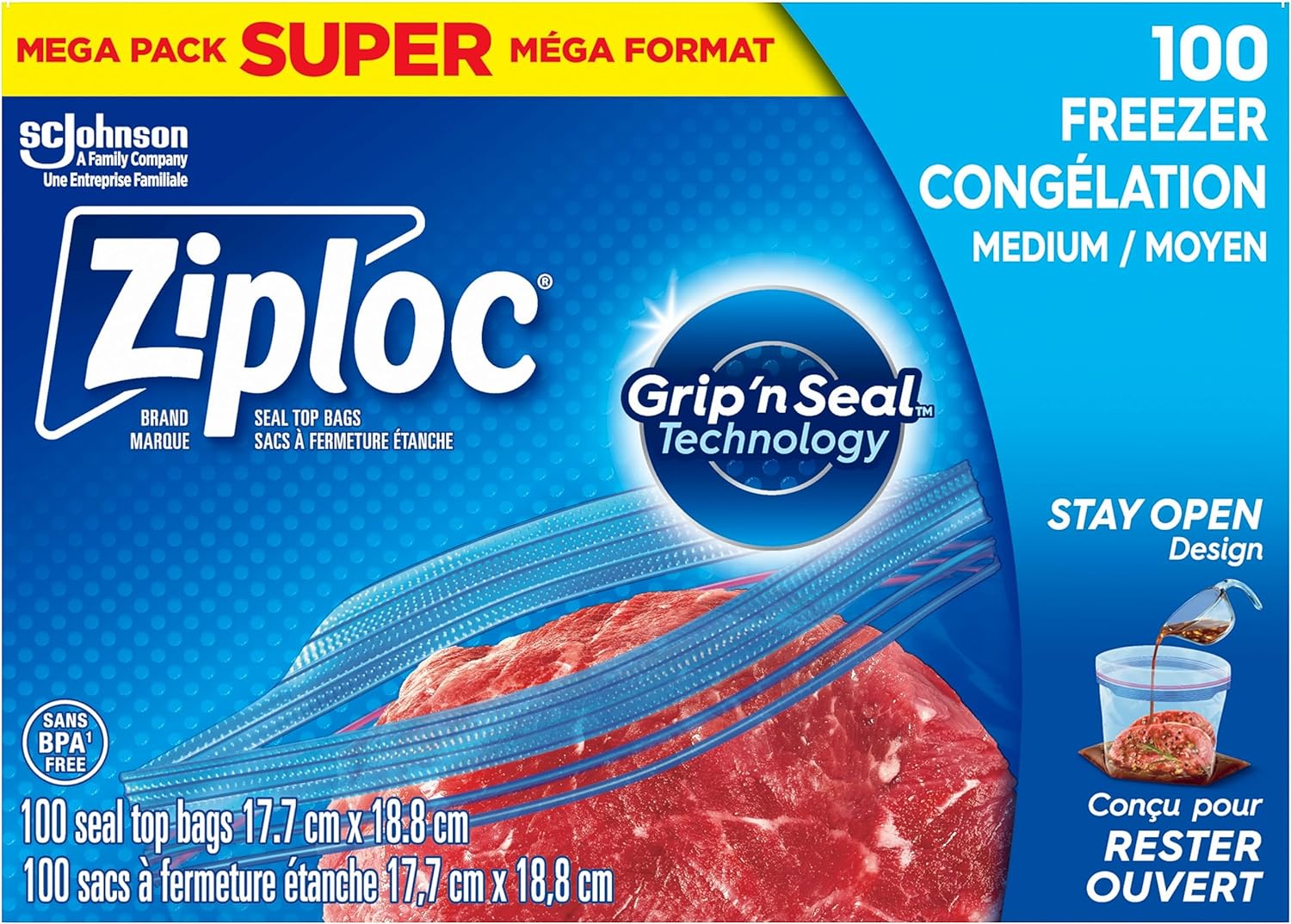 ブレッシュ　2袋セット　新品未使用 ZiplocMediumFoodStorageFreezer