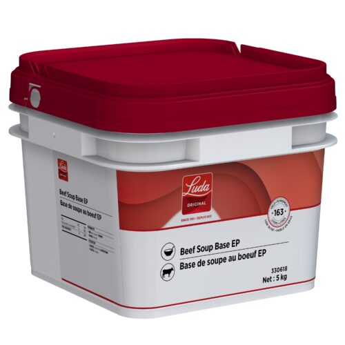 Beef Soup Base EP - 1 X 5 kg Tub - Luda Foods - Prepared in Canada