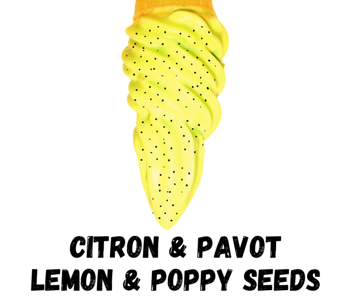 Belgian Lemon & Poppy Seed Cone Dip - Case of 6 x 1KG - Canadian Distribution