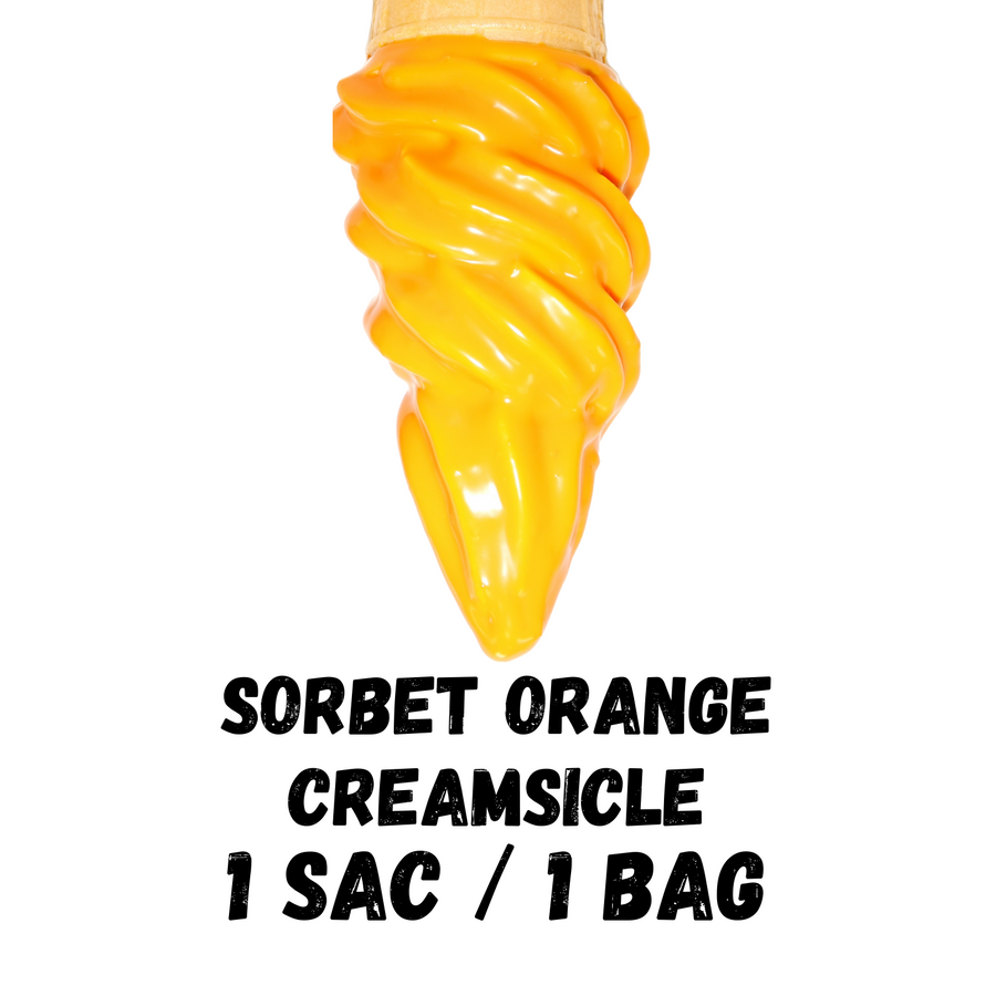 Belgian Orange Sherbet Cone Dip - Case of 6 x 1KG - Canadian Distribution