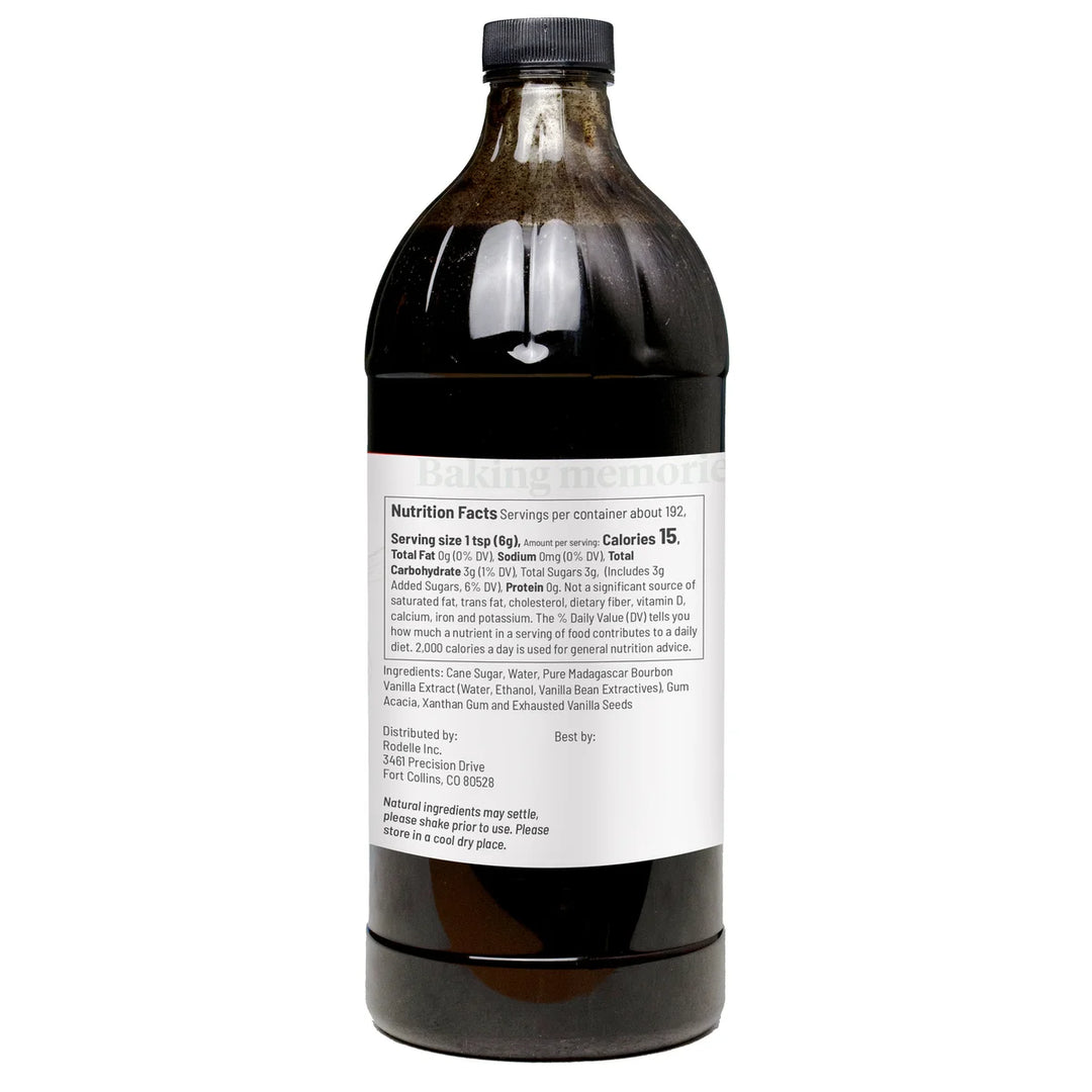 Canadian Supplier of Natural Vanilla Paste - 946ml - 32 fl oz - Rodelle - Vanilla Extracts - Baking Mixes and Ingredients - Canadian Distribution