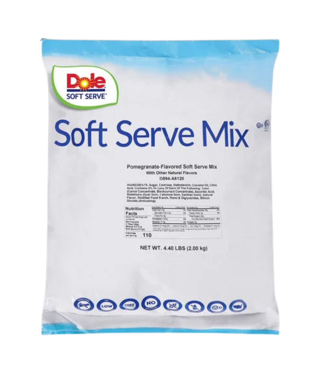 Canadian Distributor or Dole Pomegranate Soft Serve Ice Cream Mix