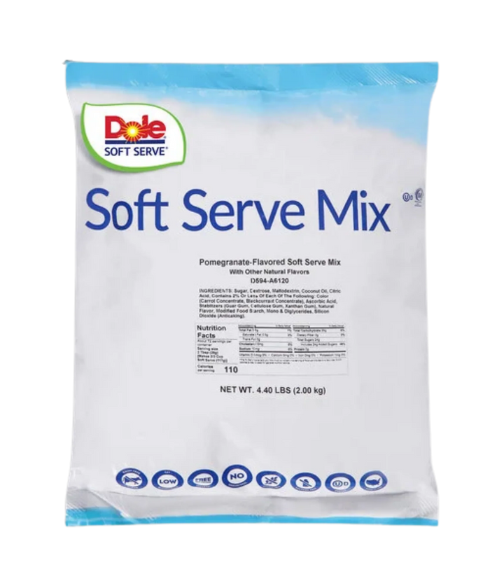Canadian Distributor or Dole Pomegranate Soft Serve Ice Cream Mix