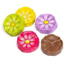 Milk Chocolate Wrapped Gerbera Daisies - 5 lbs - Foiled Bulk Chocolates - Candies and Confections - Canadian Distribution