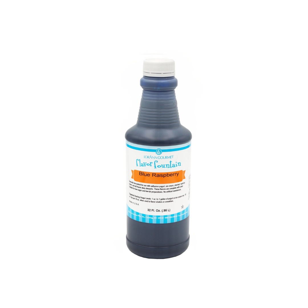 Bouteille de 32 oz à saveur de framboise bleue
