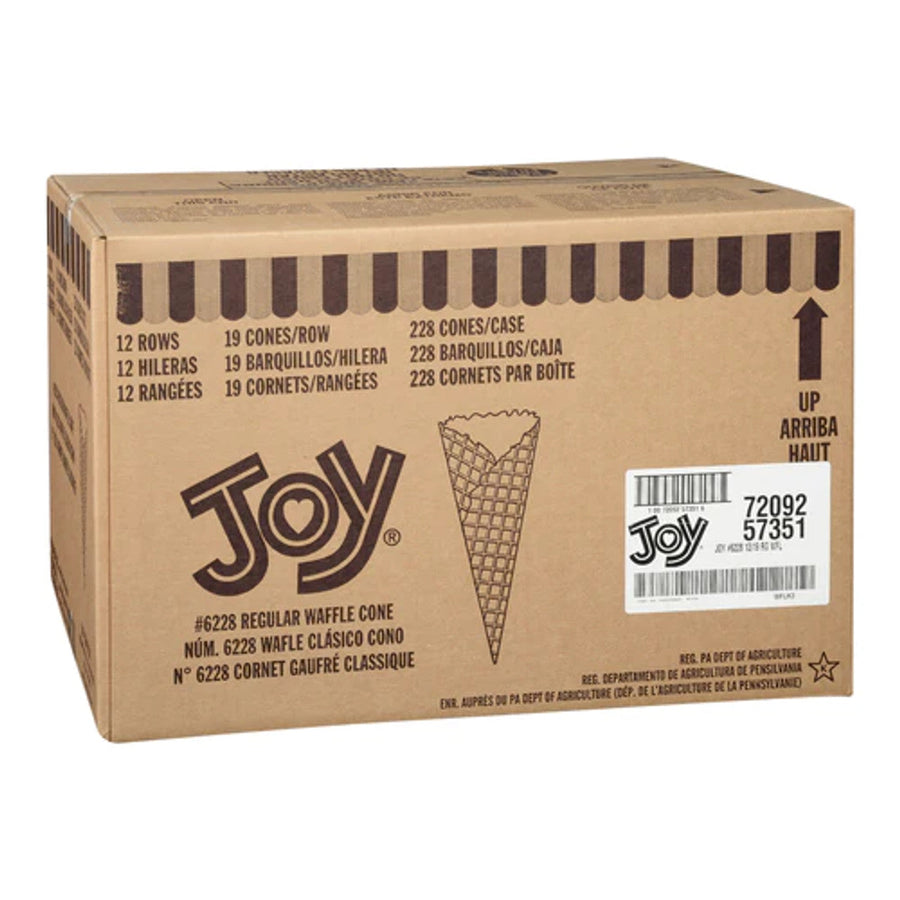 Joy Waffle Cones - Classic Regular #6228 - Canadian Distributor - Case Picture