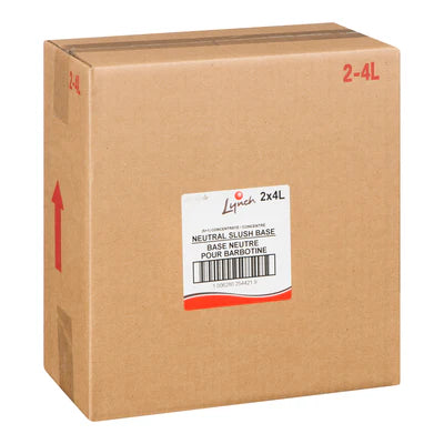 Neutral Slush Syrup Base Mix – RTU 5+1 – 2x4L - Lynch - Mclean - Berthelet - Solina Foods Canada