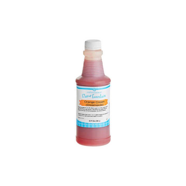 Orange Cream (also known as Dreamsicle or Creamsicle) Flavor 32 oz Bottle