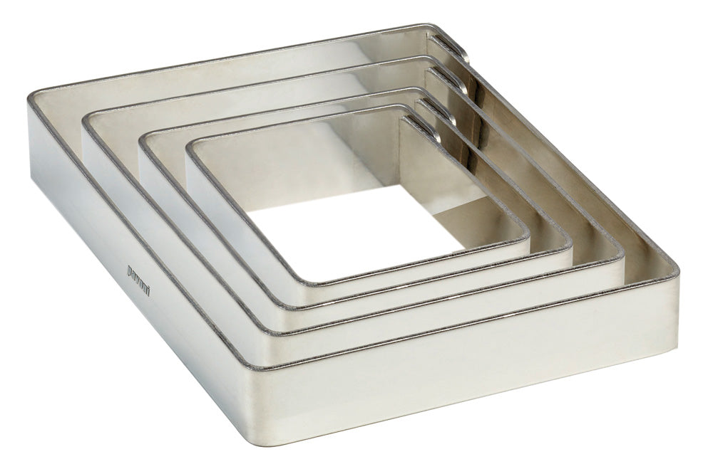 Pavoni® Stainless Steel Cake Ring - Square