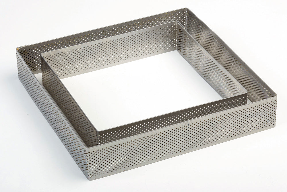 Pavoni® Stainless Steel Microperforated band -
 Square