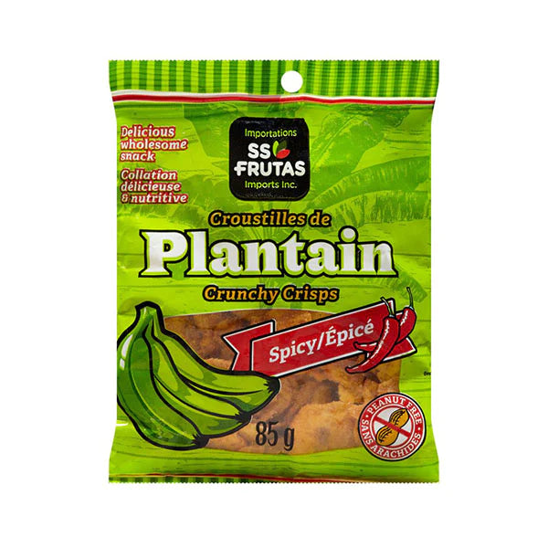 SS-Frutas | Plantain Crunchy Crisps Chips Spicy | 85 g X 50 | Box
