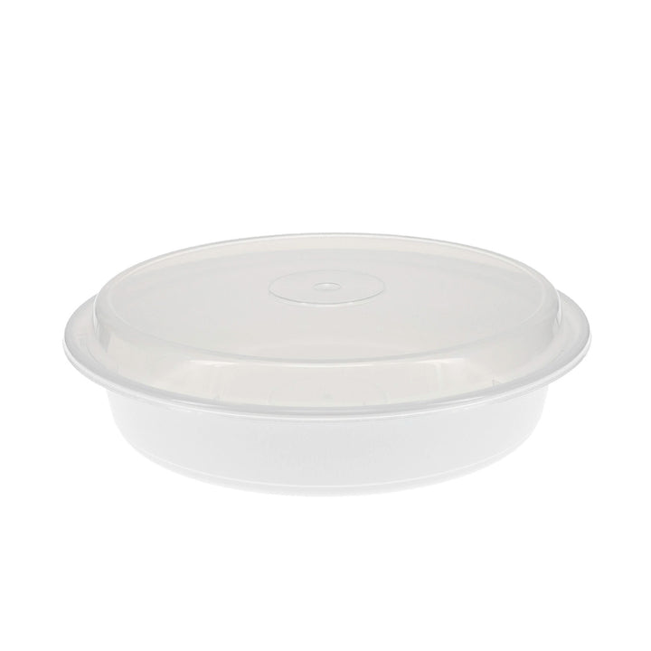Récipient rond en plastique blanc avec couvercle - 150 x 48 oz - Versatainer - Emballage et accessoires - Fournitures et équipement pour restaurants - Distribution canadienne