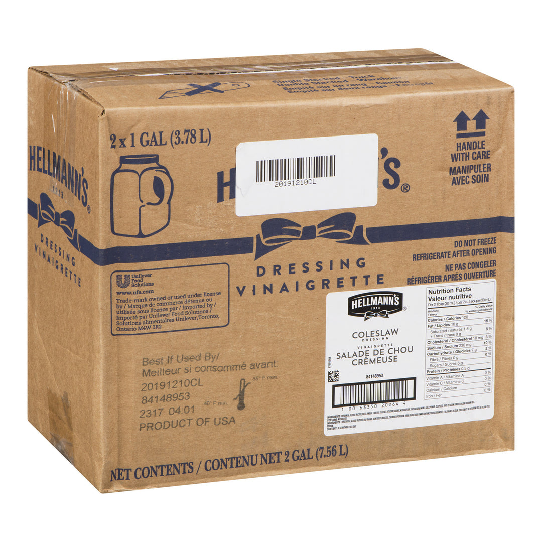 Sauce à salade crémeuse sans gluten - 2 x 3,78 L - Hellmans - Ingrédients pour restaurants et services de restauration - Distribution canadienne