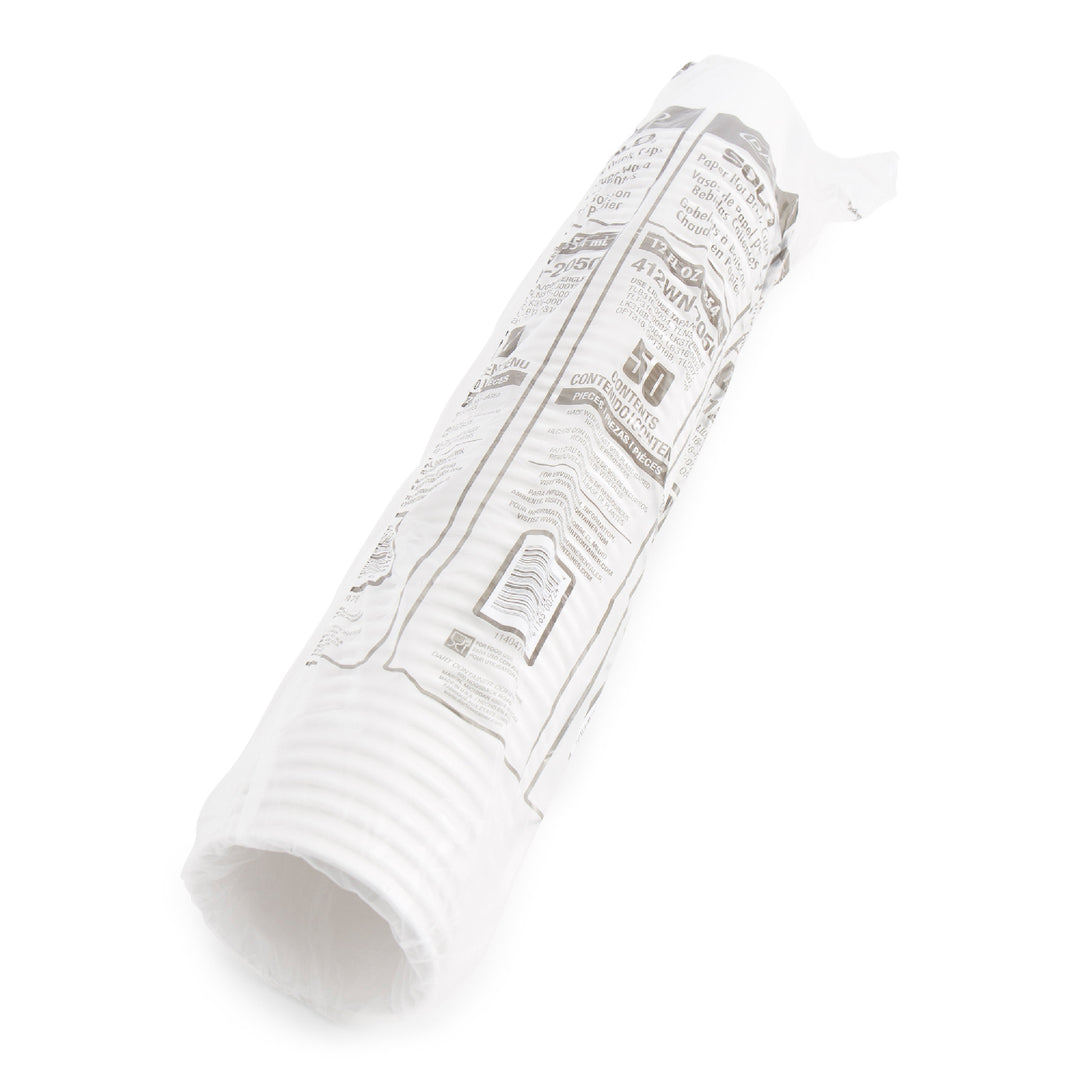 Coupe en papier pour boissons chaudes 12 oz, blanche - 20 x 50 unités - Solo Cup - Emballage et accessoires - Fournitures et équipement pour restaurants - Distribution canadienne