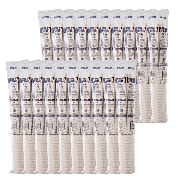 Tasses en papier blanc pour boissons chaudes, 16 oz - 20 x 50 unités - Solo Cup - Emballage et accessoires - Fournitures et équipement pour restaurants - Distribution canadienne
