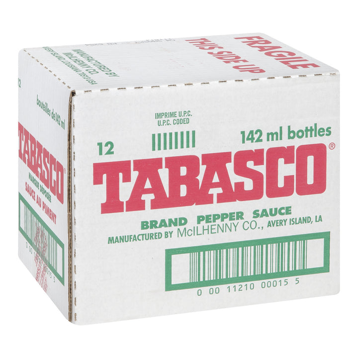 Sauce Tabasco Pepper Red Hot - 12 x 142 mL - McIlhenny - Ingrédients pour restaurants et services de restauration - Distribution canadienne