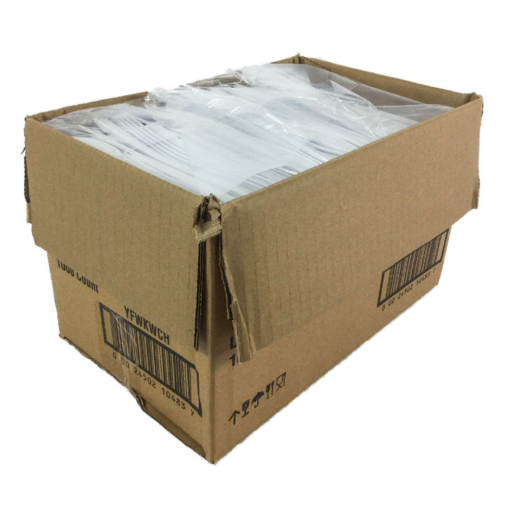 Couteaux en plastique polypropylène blanc, poids moyen - 1000 unités - Prairie Packaging - Emballage et accessoires - Fournitures et équipement pour restaurants - Distribution canadienne