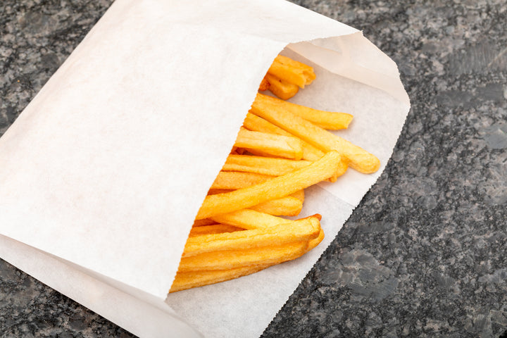Sacs en papier pour frites 5 x 1,5 x 4,5 po - 1 x 2000 unités - Mcnairn Packagi - Emballage et accessoires - Fournitures et équipement pour restaurants - Distribution canadienne