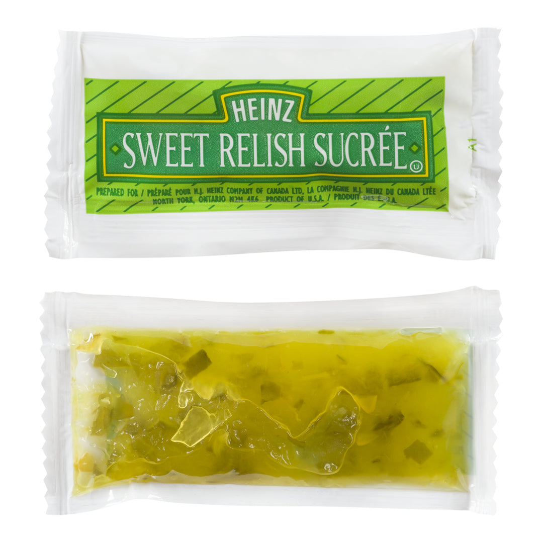 Relish Sweet Green Portion Control - 500 x 8 mL - Heinz - Ingrédients pour restaurants et services de restauration - Distribution canadienne