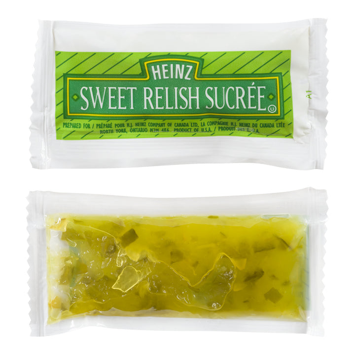 Relish Sweet Green Portion Control - 500 x 8 mL - Heinz - Ingrédients pour restaurants et services de restauration - Distribution canadienne